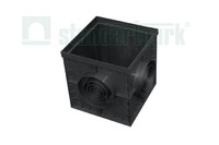Дождеприемник PolyMax Basic ДП-30.30-ПП пластиковый черный